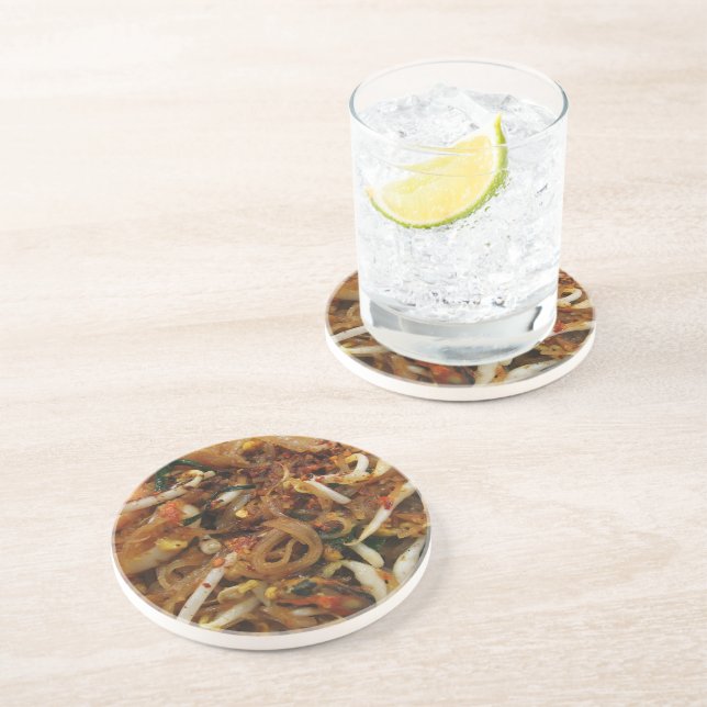 Pad Thai [ผัดไทย] Thailand Street Food Coaster (Side)