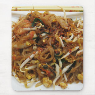 Pad Thai [ผัดไทย] Thailand Street Food Mouse Mat
