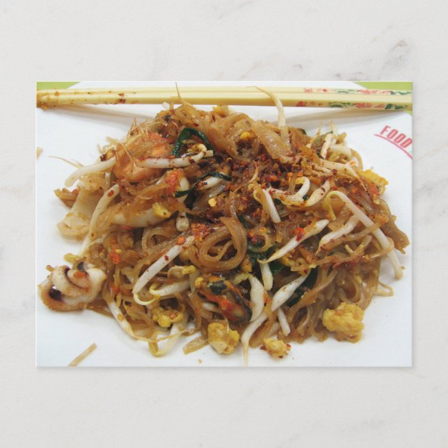 Pad Thai [ผัดไทย] Thailand Street Food Postcard (Front)
