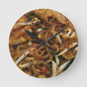 Pad Thai [ผัดไทย] Thailand Street Food Round Clock