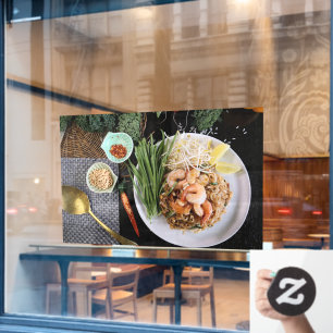 Pad Thai Pad Thai Prawn Thai Food Thai Noodle Window Cling