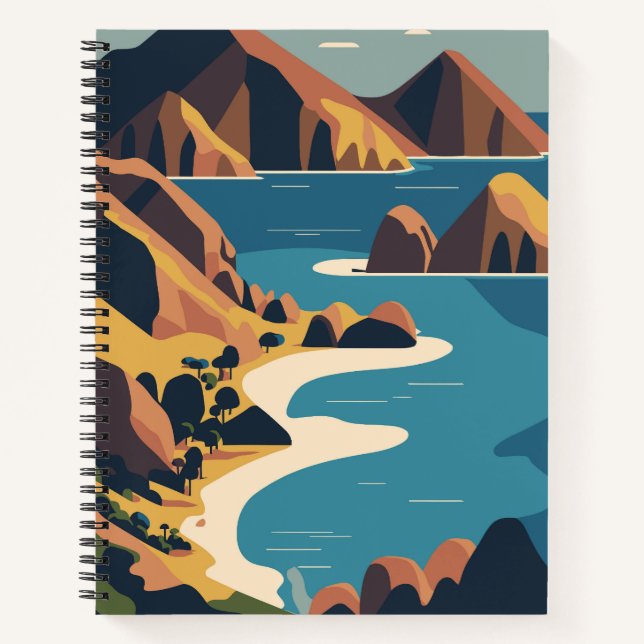  Padar Island Indonesia Notebook (Front)
