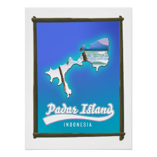 Padar Island Indonesia Poster