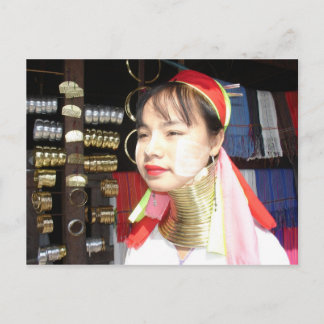 Padaung Woman Postcard
