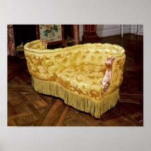 Padded love seat, Napoleon III Period Poster