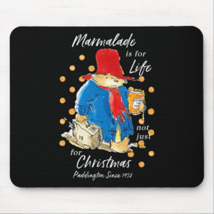 Paddington Bear Xmas Marmalade For Life Cute Merry Mouse Mat