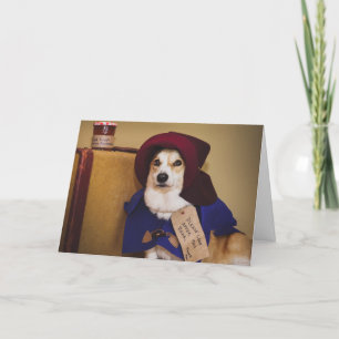 Paddington Corgi Birthday Card