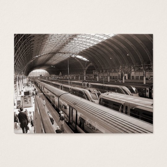 Paddington Station, London. Mini Photo Business Card
