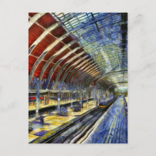Paddington Station Van Gogh Postcard