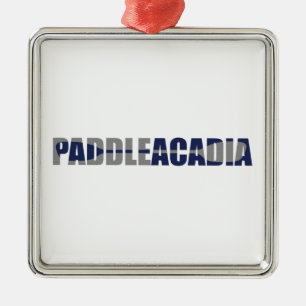 Paddle Acadia National Park Kayaking Maine Metal Tree Decoration
