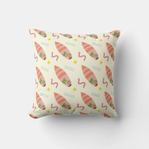 Paddle Board Surf Board Pattern Cushion