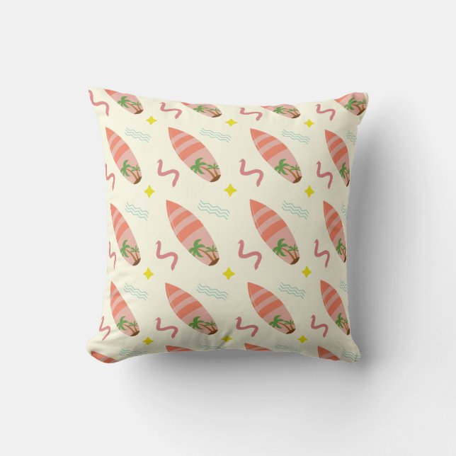 Paddle Board Surf Board Pattern  Cushion (Front)
