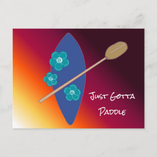 Paddle Boarding Postcard