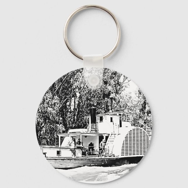 Paddle Boat on Murray River Victoria  Key Ring (Front)