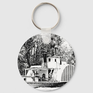 Paddle Boat on Murray River Victoria  Key Ring