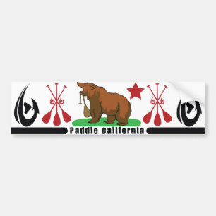Paddle California Bumper Sticker