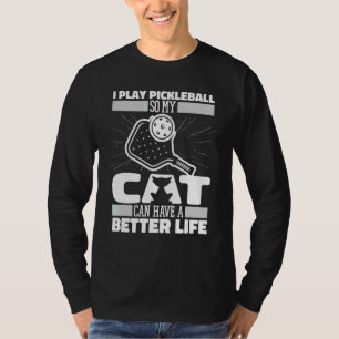Paddle Cat Sport Pickle Ball Pickleball T-Shirt