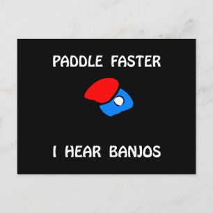 Paddle Faster Ping Pong Postcard