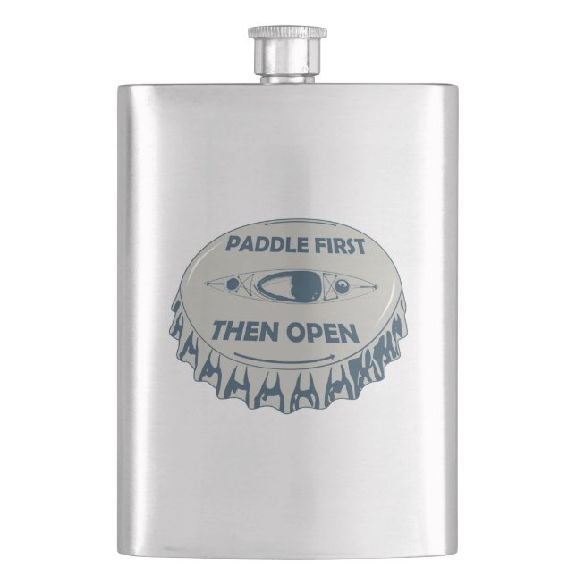 Paddle First Then Open Hip Flask (Front)