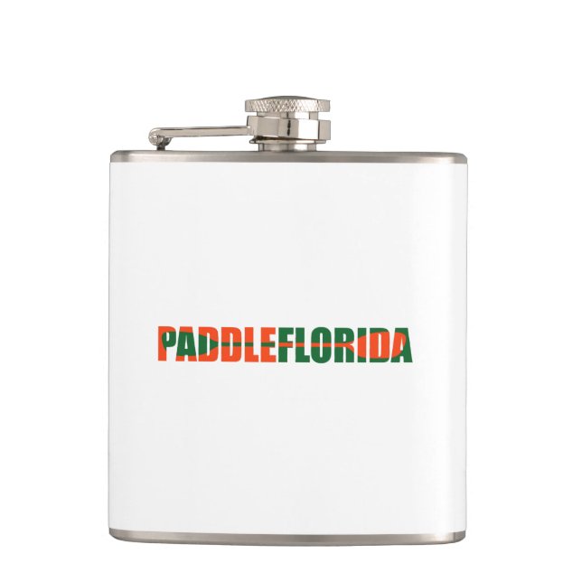 Paddle Florida Kayaking Hip Flask (Front)