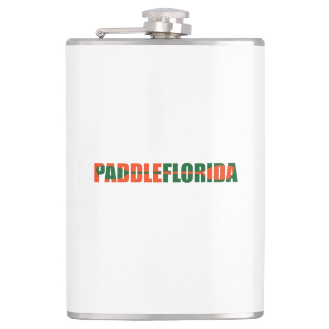 Paddle Florida Kayaking Hip Flask (Front)