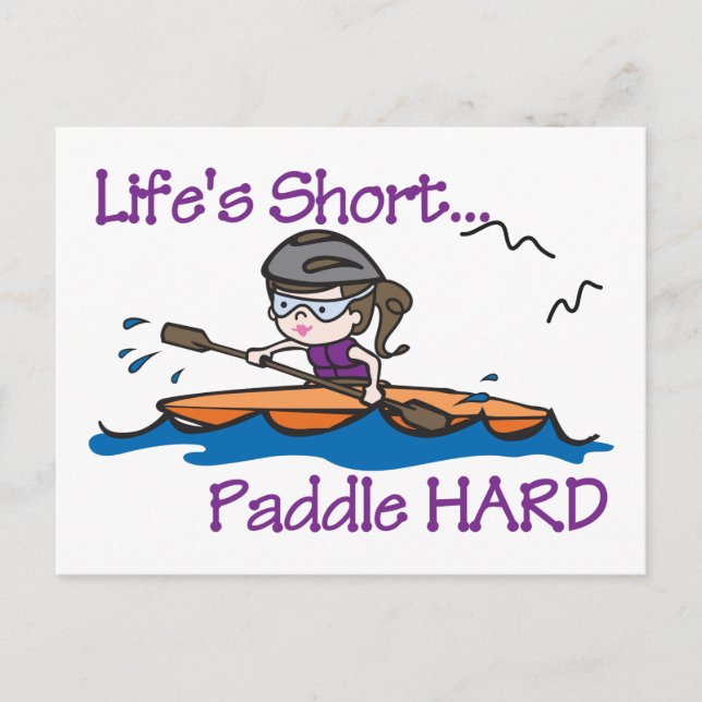Paddle Hard Postcard (Front)