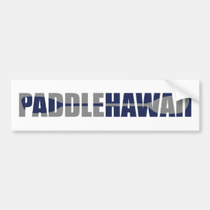 Paddle Hawaii Kayaking Bumper Sticker