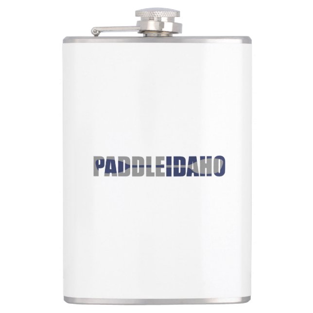 Paddle Idaho Kayaking Hip Flask (Front)