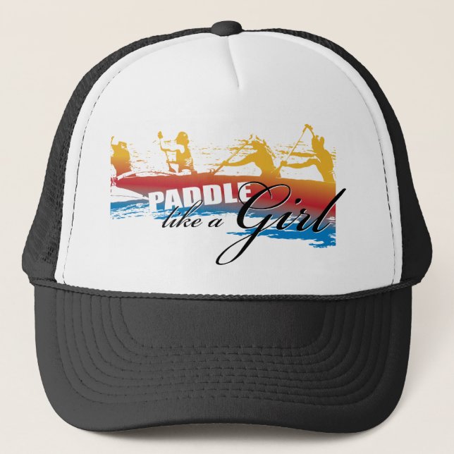 Paddle Like a Girl Trucker Hat (Front)