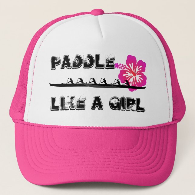 Paddle Like a Girl Trucker Hat (Front)