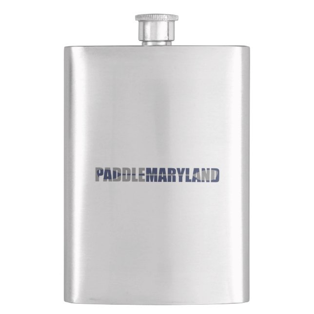 Paddle Maryland Kayaking Hip Flask (Front)