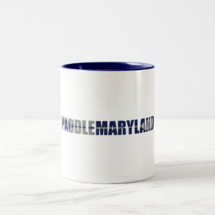Paddle Maryland Kayaking Two-Tone Coffee Mug