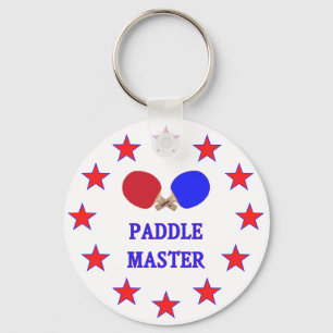 Paddle Master Ping Pong Key Ring