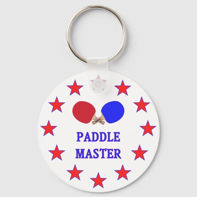Paddle Master Ping Pong Key Ring (Front)