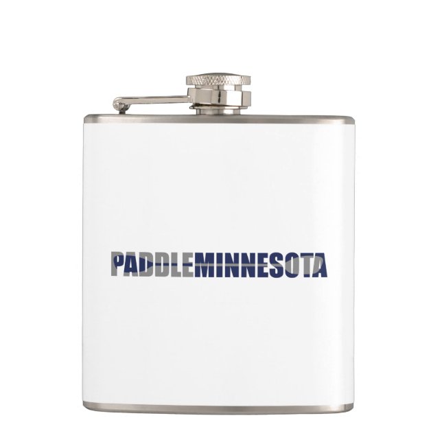 Paddle Minnesota Kayaking Hip Flask (Front)