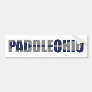 Paddle Ohio Kayaking Bumper Sticker