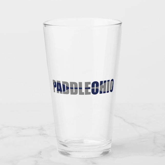 Paddle Ohio Kayaking Glass (Front)