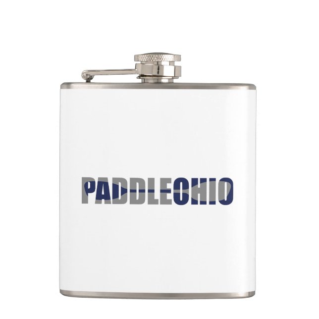 Paddle Ohio Kayaking Hip Flask (Front)