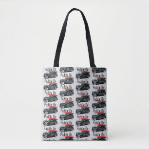 Paddle On Classic Car Design - All-Over-Print Tote Bag