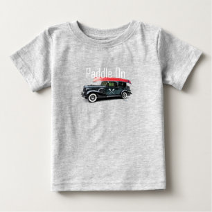 Paddle On Classic Car Design - Baby Fine Jersey T- T-Shirt