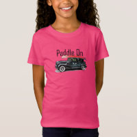 Paddle On Classic Car Design - Girls' Fine Jersey