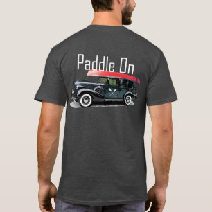 Paddle On Classic Car Design - Men's Basic Dark T- T-Shirt