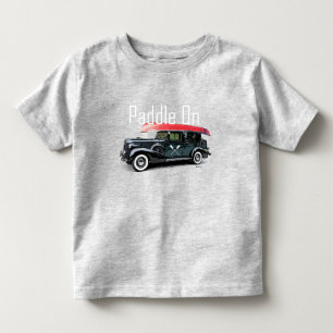 Paddle On Classic Car Design - Toddler Fine Jersey T-Shirt