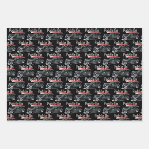 Paddle On Classic Car Design - Wrapping Paper Shee