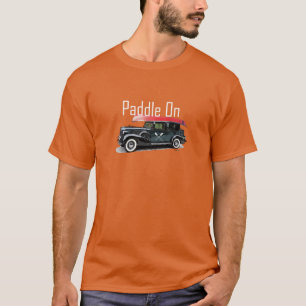 Paddle On Classic Car esign - Men's Basic Dark T-S T-Shirt