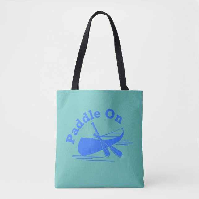 Paddle On Design - All-Over-Print Tote Bag, Medium Bag (Front)