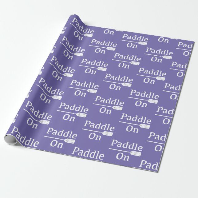 Paddle On Design - Matte Wrapping Paper (Unrolled)