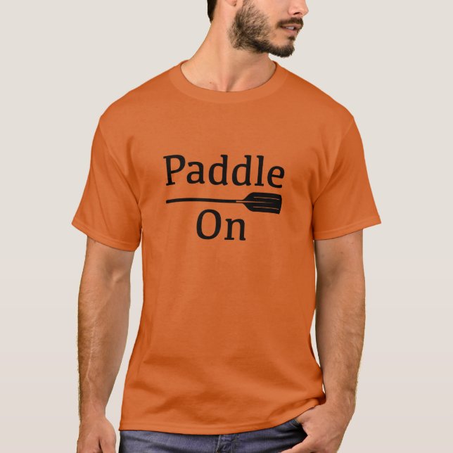 Paddle On Design - Men's Basic Dark T-Shirt (Front)