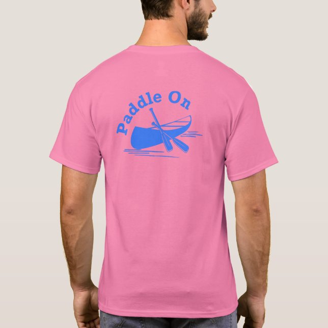 Paddle On Design - Men's Basic T-Shirt (Back)