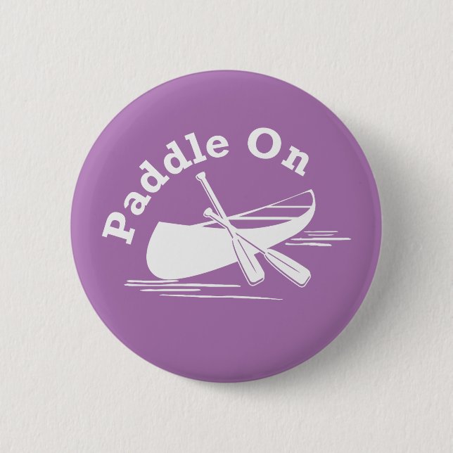 Paddle On Design - Round Button (Front)